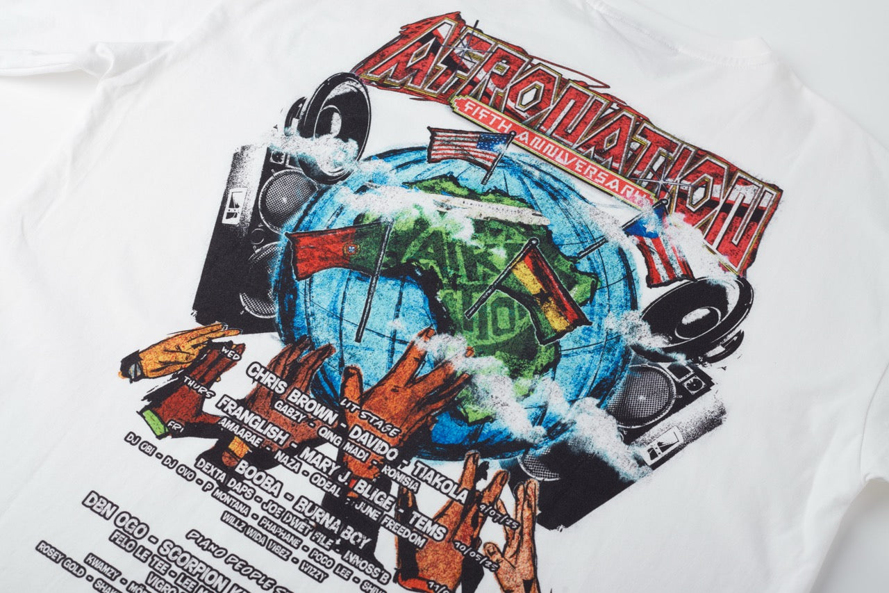 Portugal 2025 Lineup Tee – White