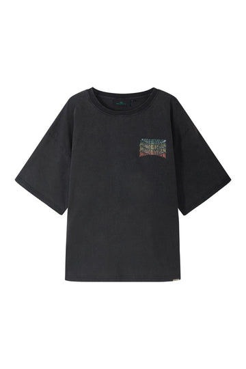 Triple Hit Logo Tee – Washed Black