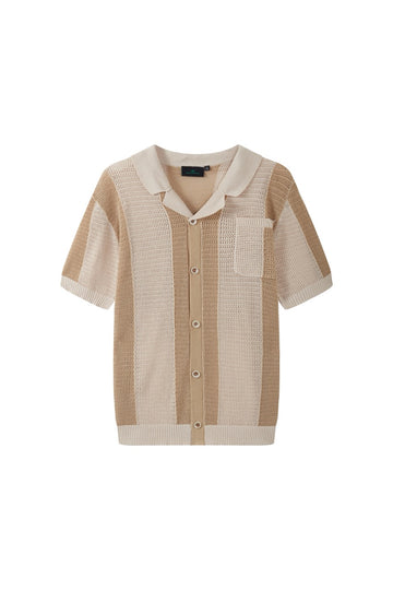 Sunset Stripe Crochet Shirt – Online Exclusive