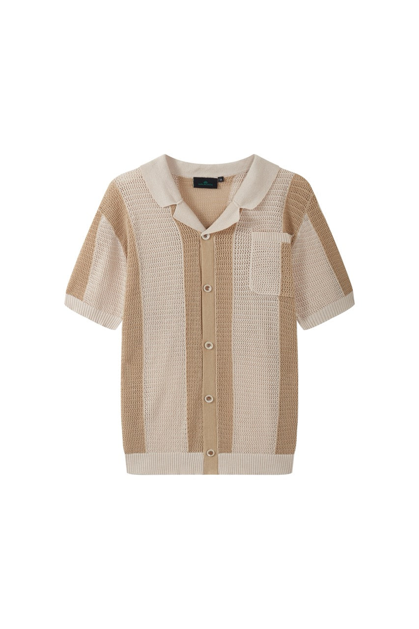 Sunset Stripe Crochet Shirt – Online Exclusive