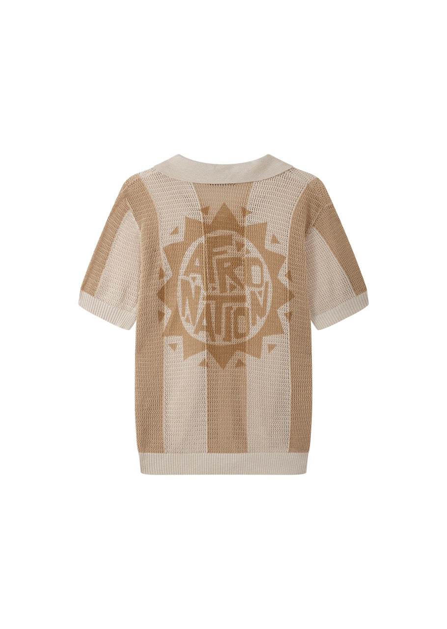 Sunset Stripe Crochet Shirt – Online Exclusive