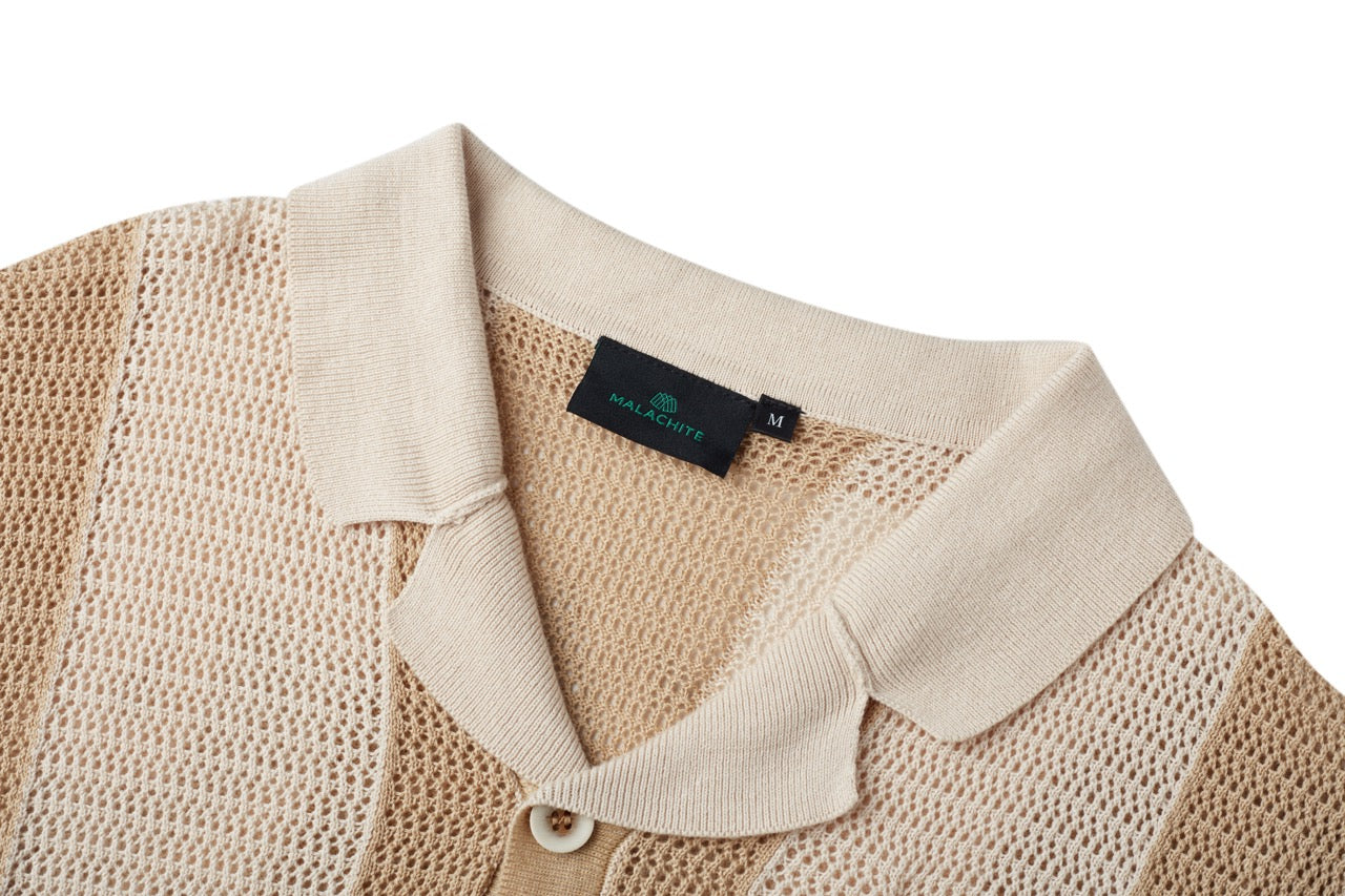 Sunset Stripe Crochet Shirt – Online Exclusive