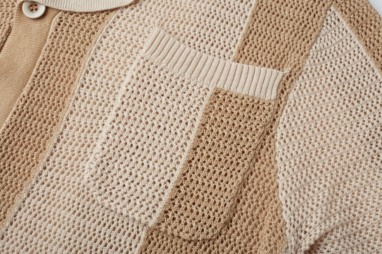 Sunset Stripe Crochet Shirt – Online Exclusive