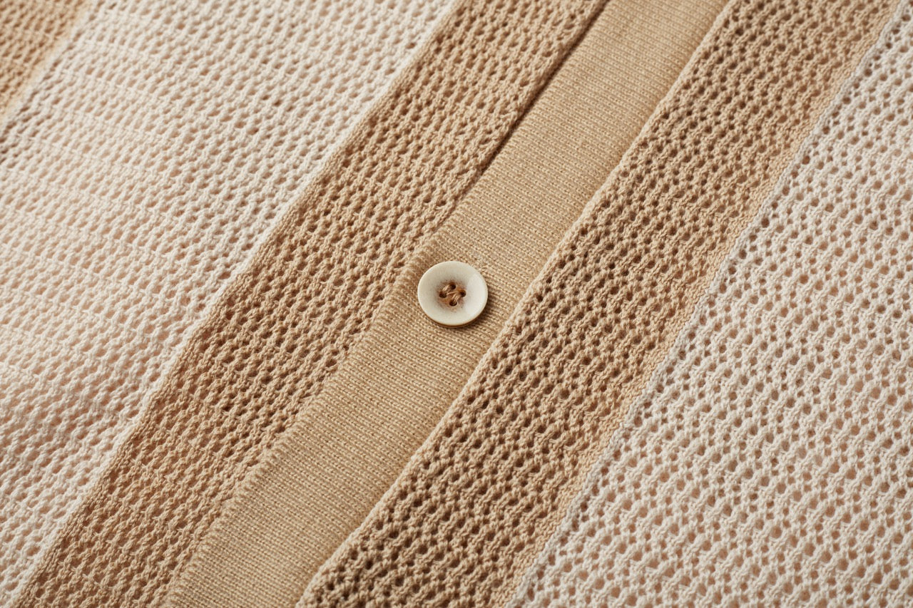 Sunset Stripe Crochet Shirt – Online Exclusive