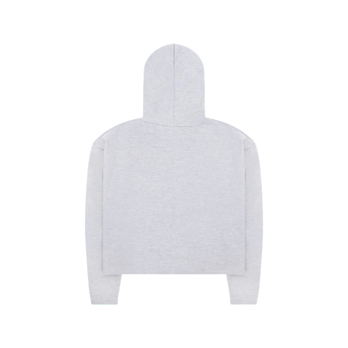 Grey Crop Hoodie