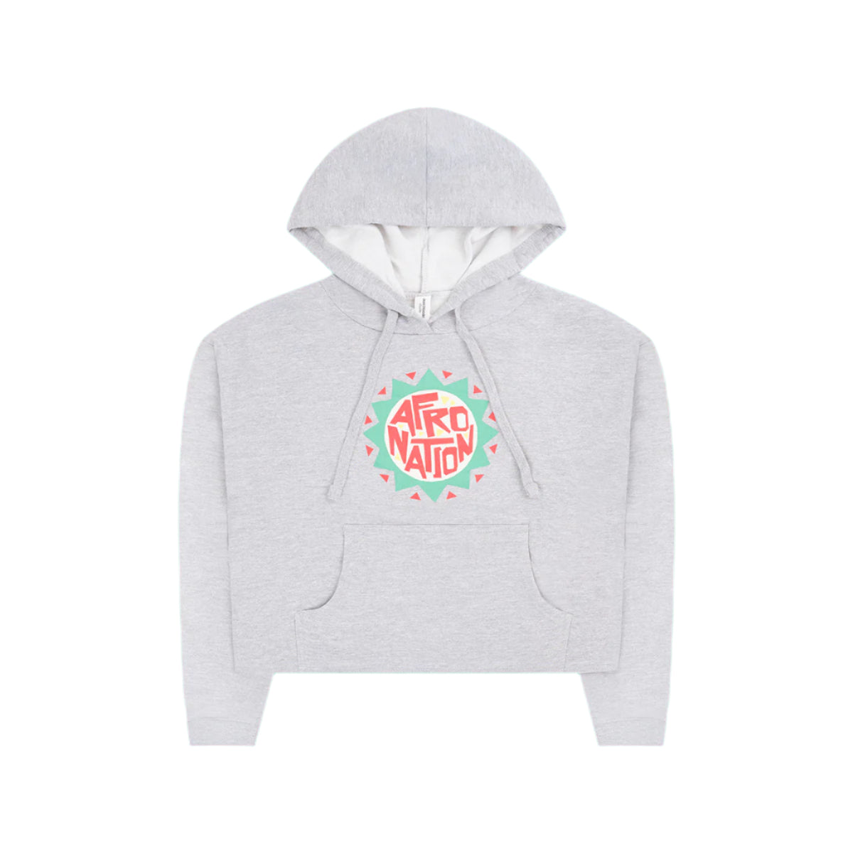 Grey Crop Hoodie