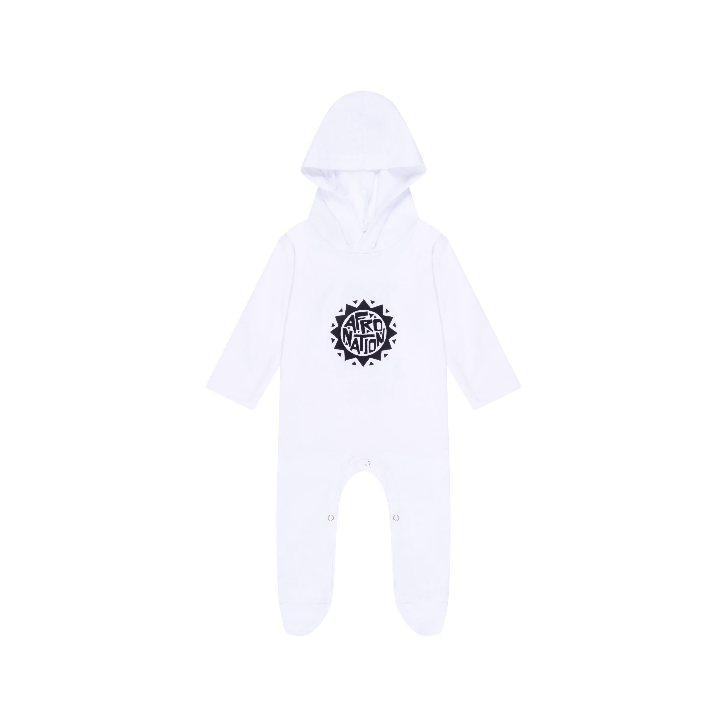 Afro Nation Baby Grow White