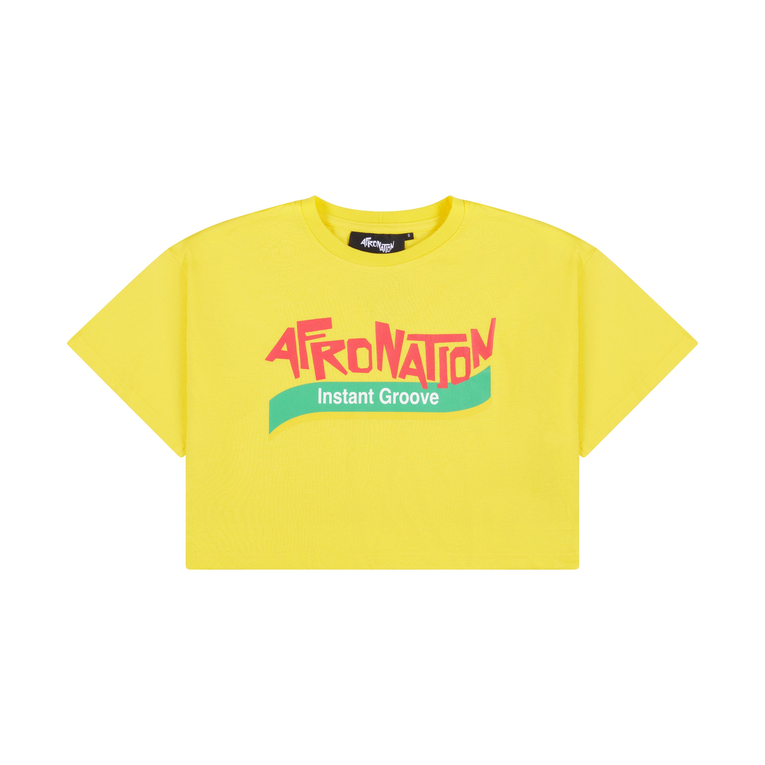 Instant Groove Afro Nation Yellow Womens Baby T