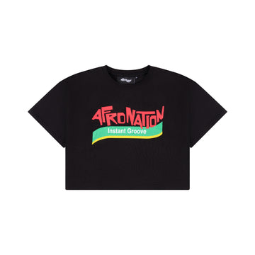 Instant Groove Afro Nation Black Womens Baby T
