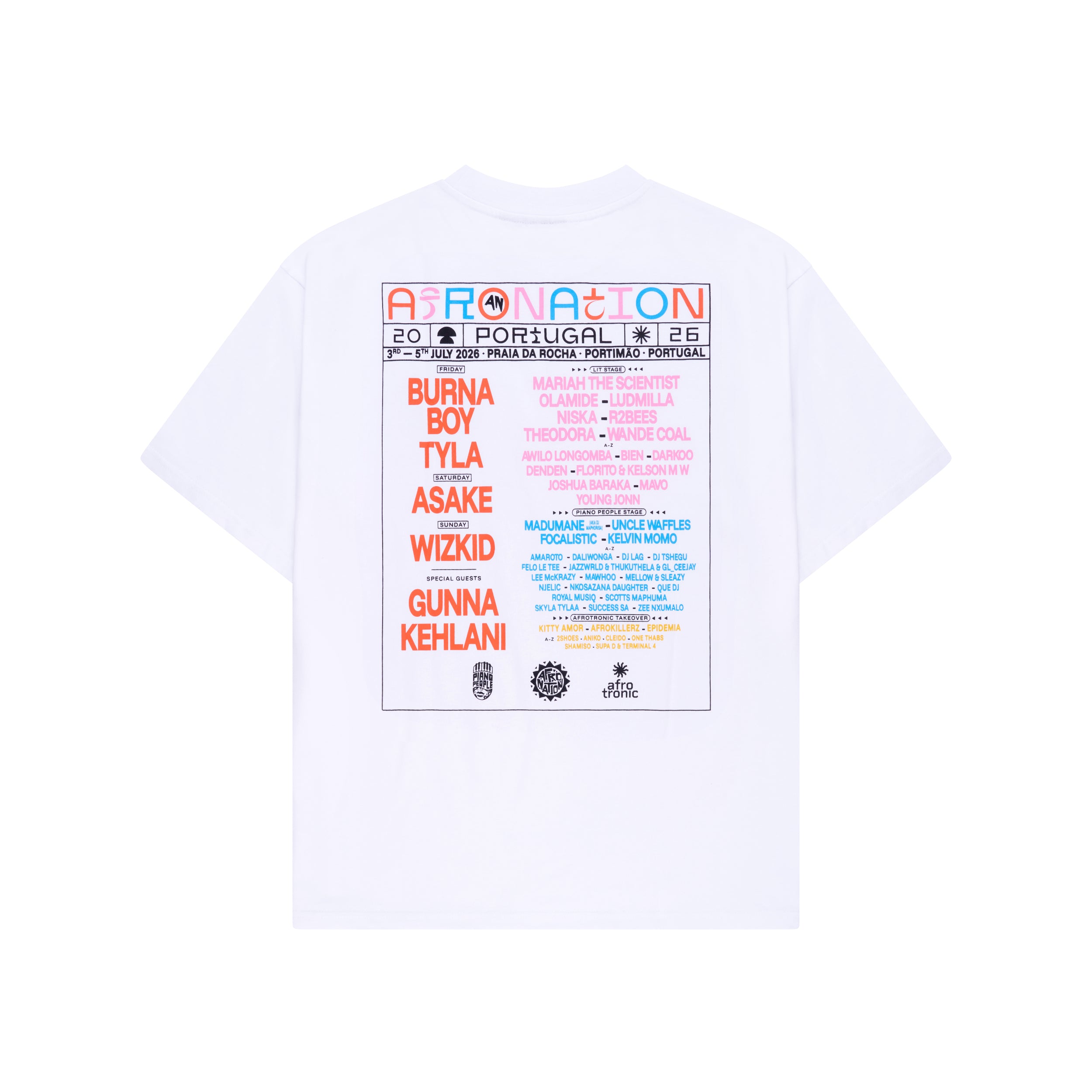 ANP26 Line Up T-Shirt White