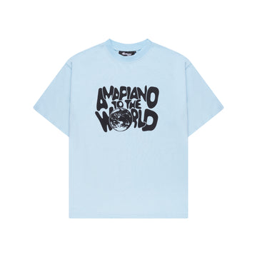 Piano to the world baby blue Tee