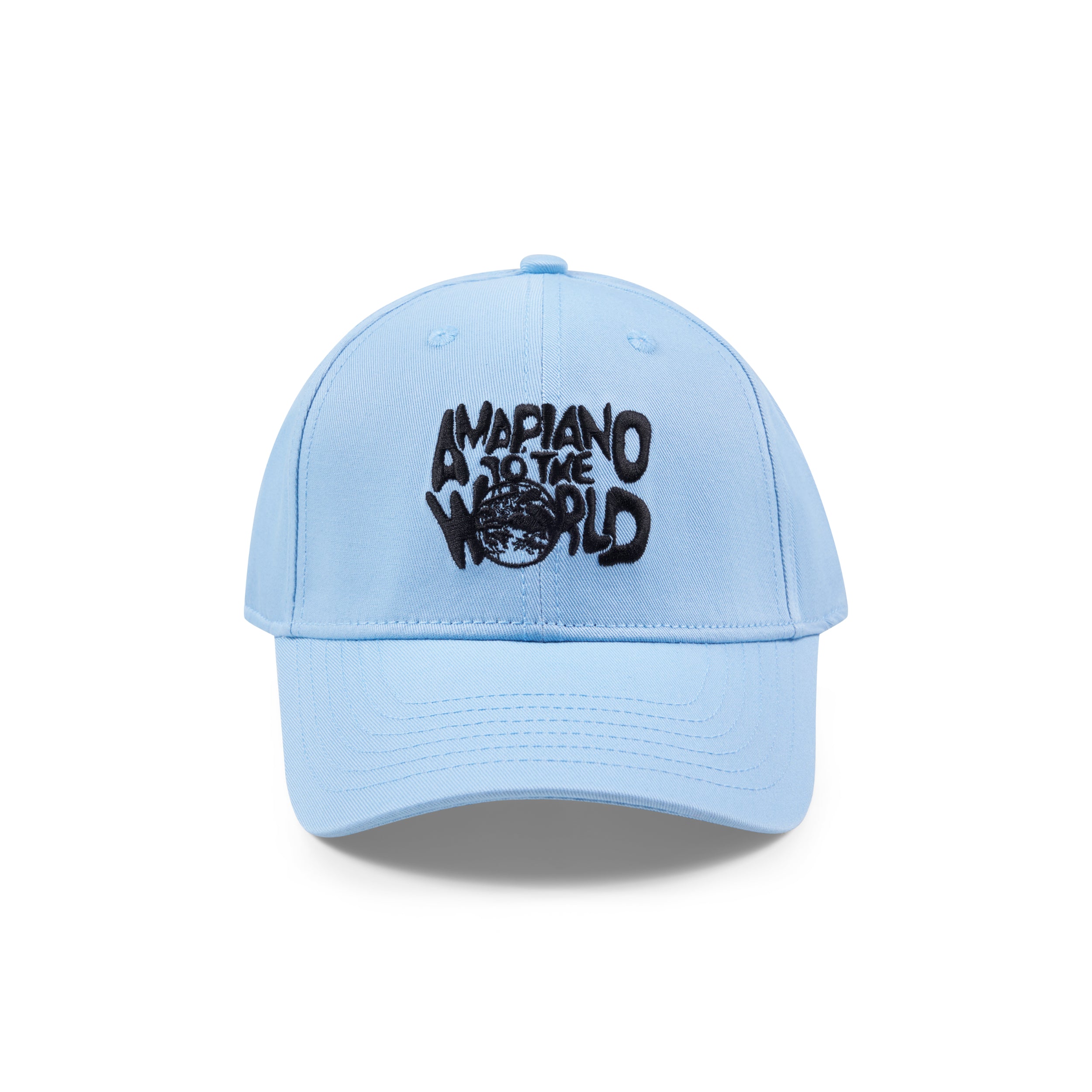 Piano to the world baby blue ball cap