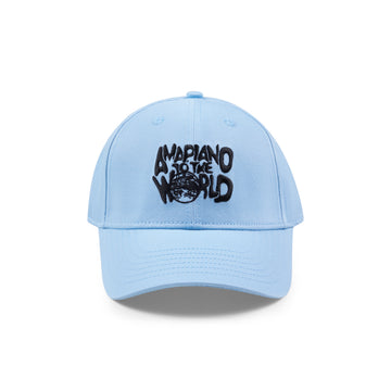 Piano to the world baby blue ball cap