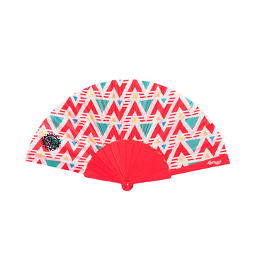 Heatwave Fan – Red/White Pattern