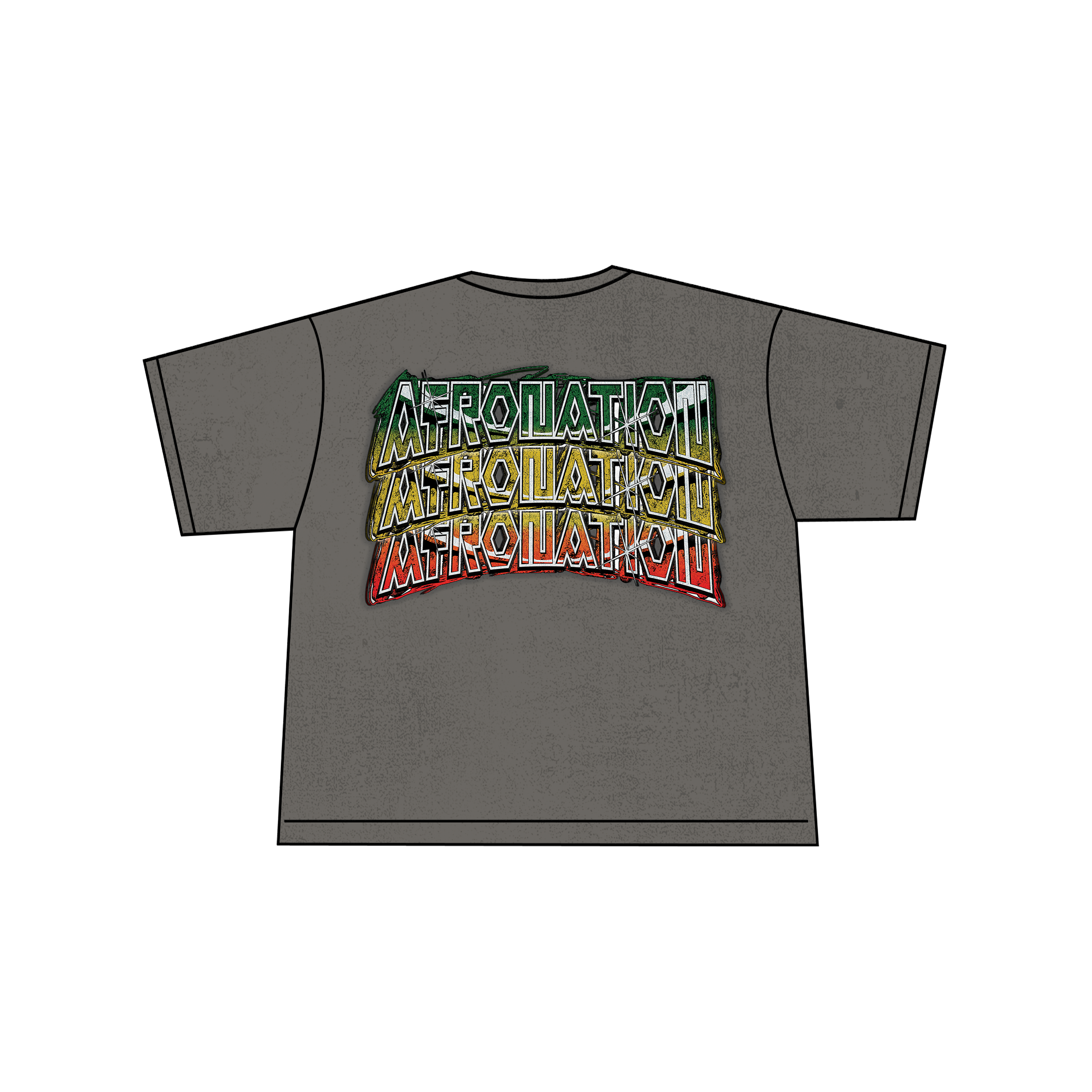 Triple Hit Logo Tee – Washed Grey